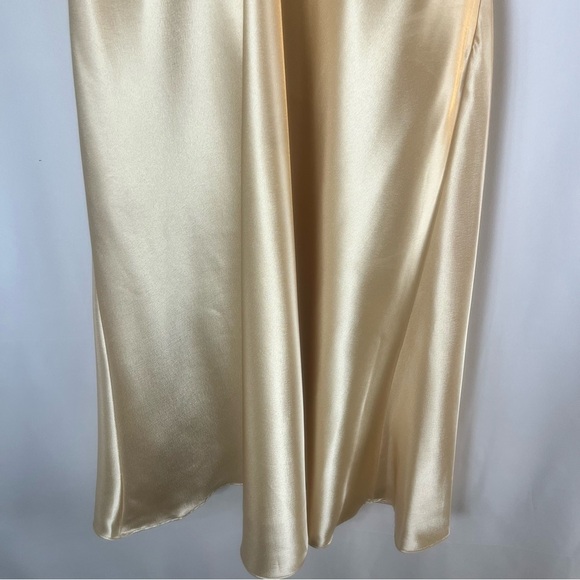 Bridal & Evening wear Mother of the bride Elegant Satin Dress in Champagne L - Picture 11 of 13